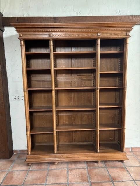 Boekenkast in eik, Huis en Inrichting, Kasten | Boekenkasten, Ophalen, Met plank(en), Gebruikt, 200 cm of meer