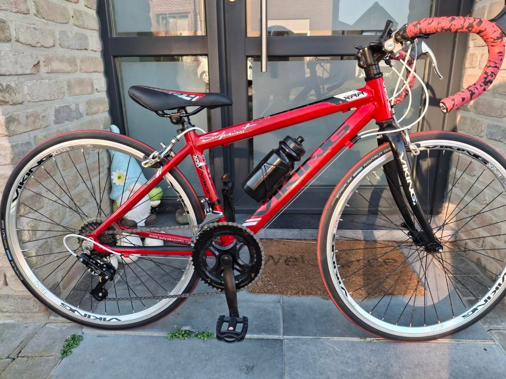 KINDERKOERSFIETS VIKING ROADRACE 24 INCH VOLLEDIG VERNIEUWD, Fietsen en Brommers, Ophalen, Gebruikt, 24 inch, VIKING ROADRACE 24 INCH
