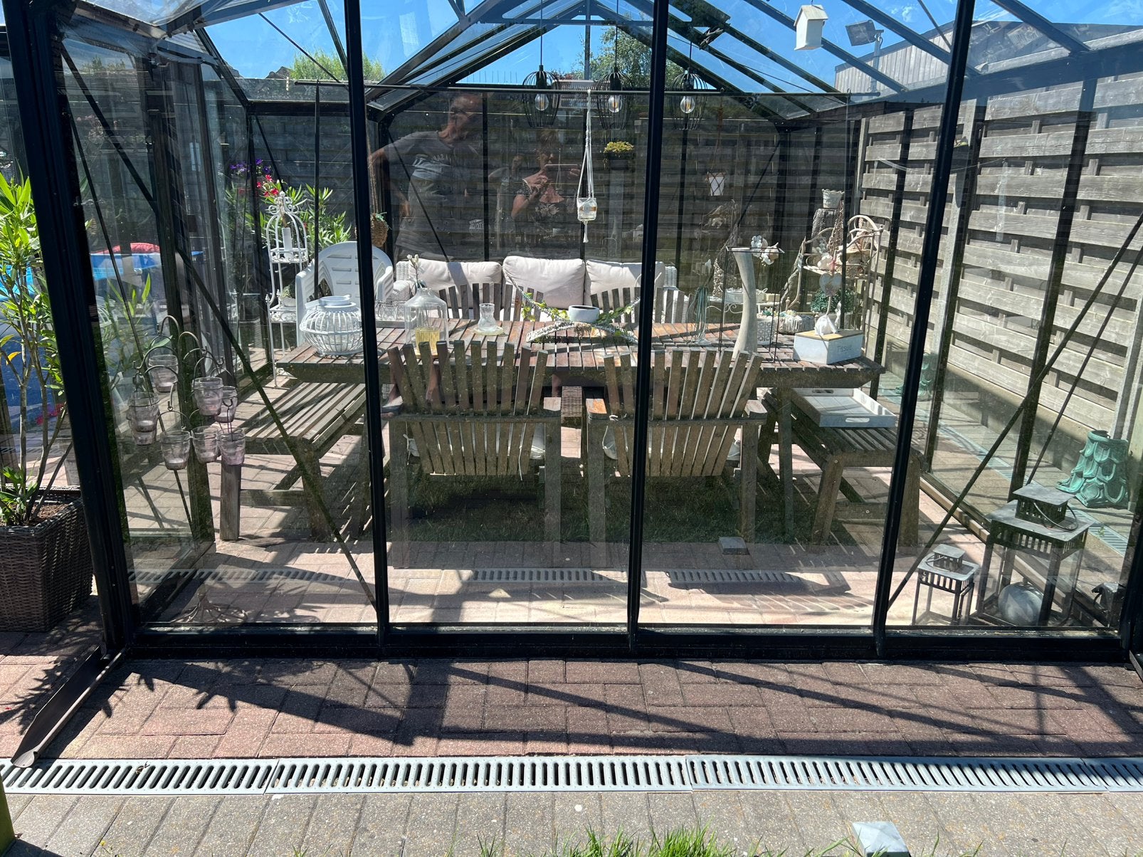 Houten tuinstel, Tuin en Terras, Tuinsets en Loungesets, Hout, Ophalen