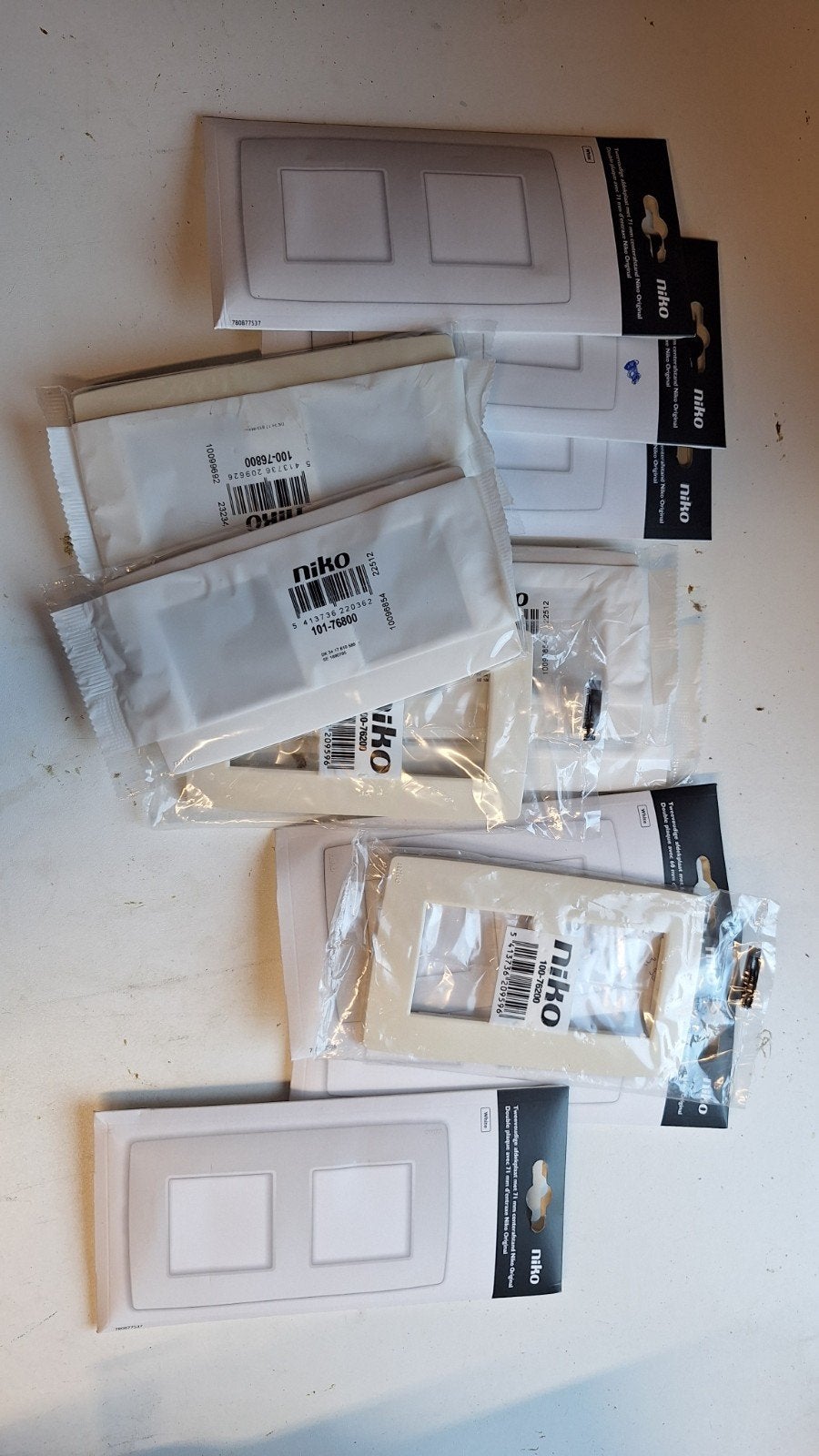 Afdekplaatjes Niko original, Ophalen of Verzenden, Wit