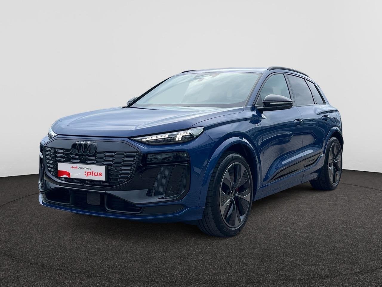 Audi Q6 e-tron S-LINE*100KWHðŸ”‹*428PKâš¡*QUATTRO*PANODAK*36, Auto's, Automaat, Lederen bekleding, Blauw, Elektrisch
