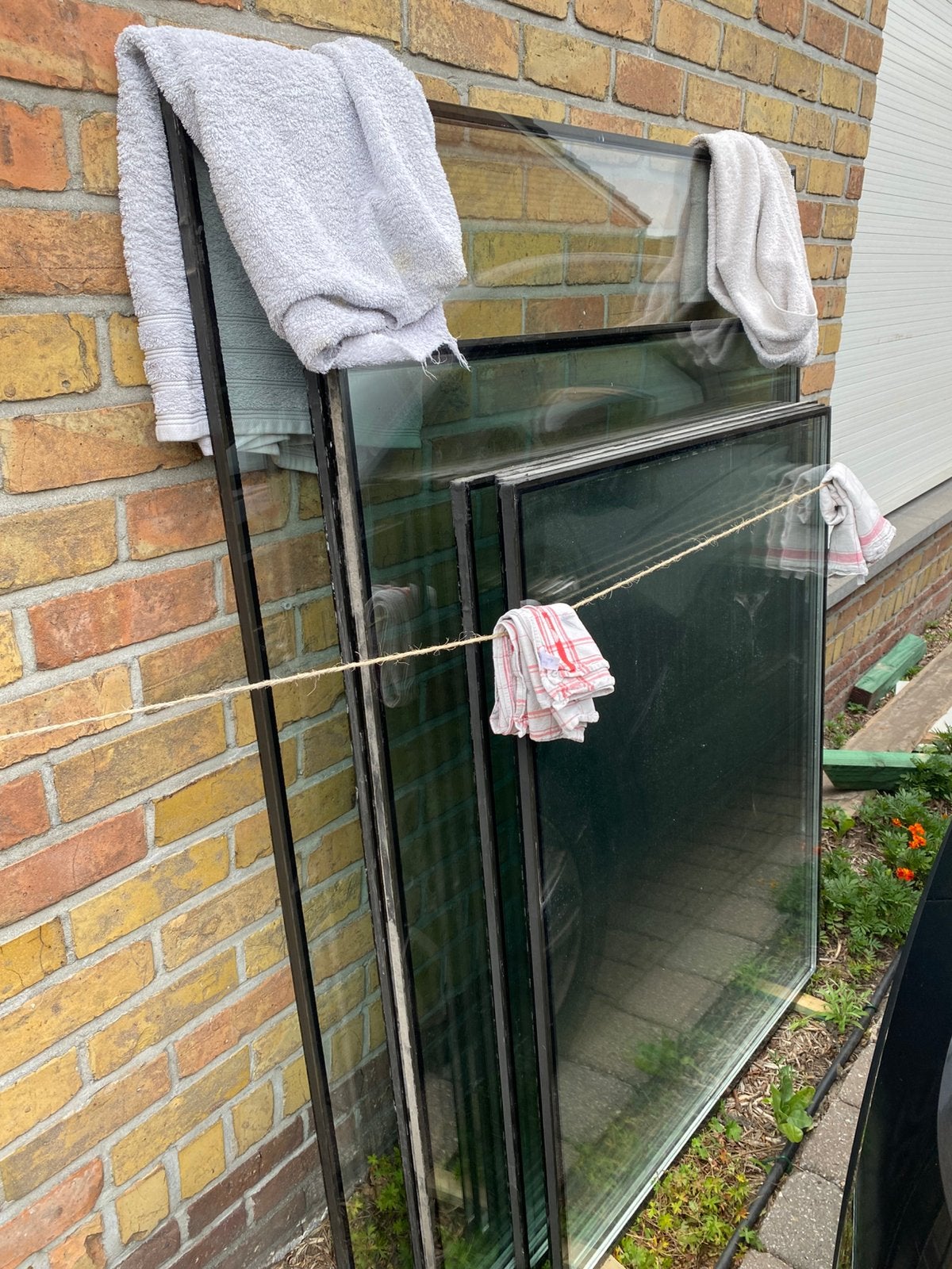 Dubbel glas. Diverse maten., Ophalen, Glas, Zo goed als nieuw