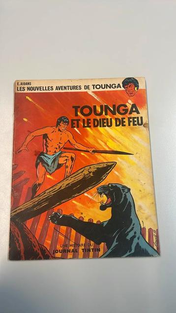 Aventures Tounga et le dieu de feu journal tintin E. AIDANS disponible aux enchères