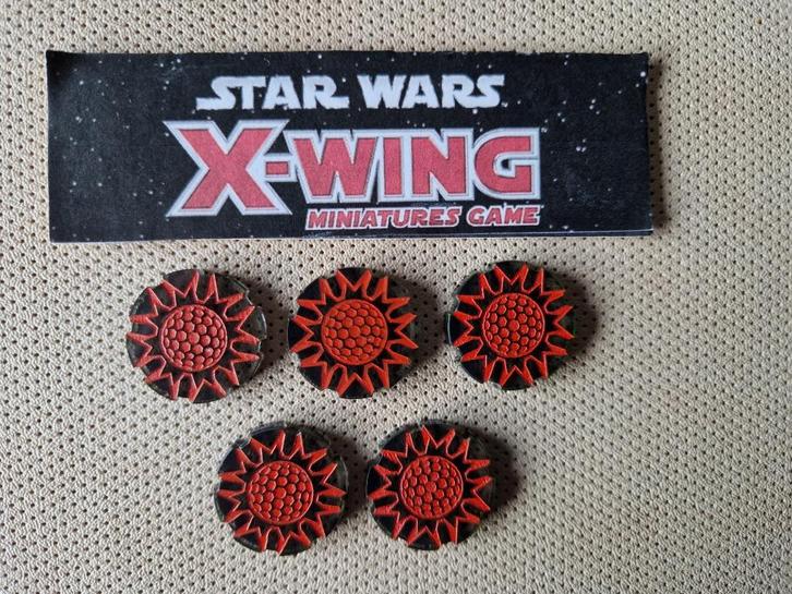 Star Wars X-Wing Figurines Miniatures 5 Acrylic Shield jeton, Hobby en Vrije tijd, Gezelschapsspellen | Bordspellen, Ophalen of Verzenden