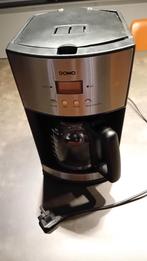 Cafetière Domo en acier inoxydable noir/noir, Electroménager, Cafetières, Café moulu, Utilisé, 10 tasses ou plus, Enlèvement
