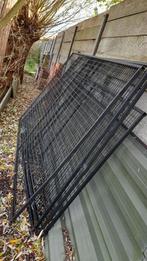 Zwarte Metalen Draadpanelen, Tuin en Terras, Gaas en Draad, Ophalen, Gebruikt, Draad