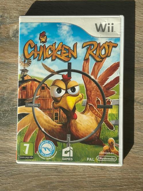 Chicken Riot + Gun, Wii, Games en Spelcomputers, Games | Nintendo Wii, Zo goed als nieuw, Shooter, Vanaf 12 jaar, Ophalen of Verzenden