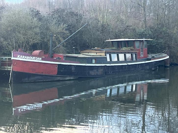 woonboot motorschip peniche, Sports nautiques & Bateaux, Bateaux à moteur & Yachts à moteur, Utilisé, Acier, 12 mètres ou plus