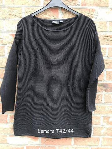 Esmara pull noir T42-44 (bon état), Enlèvement ou Envoi, Porté, Taille 42/44 (L), Noir