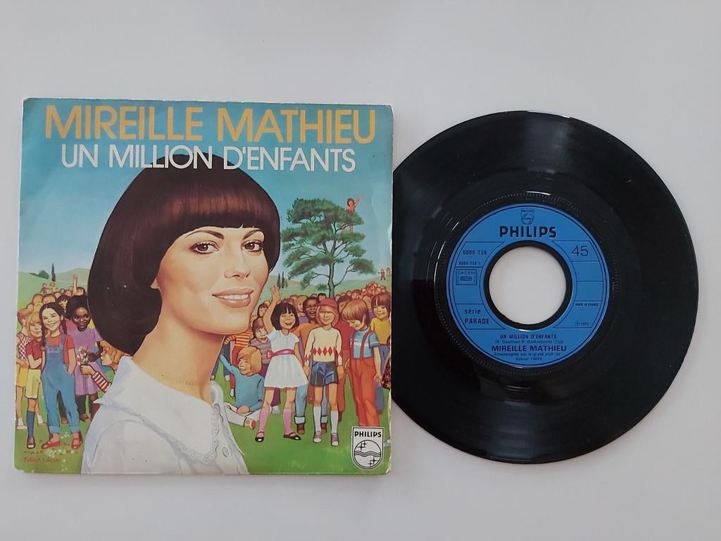 Mireille Mathieu - Eén miljoen kinderen, 7 inch, Single, Ophalen of Verzenden, Zo goed als nieuw