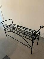 Zwart metalen zitbank KWALITEIT, Ophalen, Zo goed als nieuw