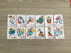 12 stickers Asterix en Obelix- Smiths 1980 - volledige reeks, Verzenden, Asterix en Obelix, Plaatje, Poster of Sticker