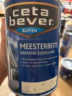 Cetabever dekkende beits ral 9010, zuiver wit 1,25liter, Ophalen of Verzenden, Nieuw