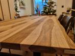 Tafel, Huis en Inrichting, Tafels | Eettafels, Ophalen, 100 tot 150 cm, Teakhout, 200 cm of meer