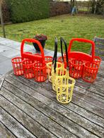 3 portes bouteilles orange vintage, Enlèvement ou Envoi