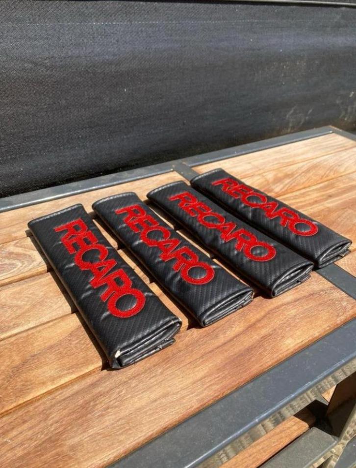 4x Recaro Gordelhoezen, Auto-onderdelen, Klein materiaal, Gebruikt, Ophalen of Verzenden