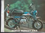 Bromfiets uit 1972 Honda Monkey Z50A coole reclamefolder, Boeken, Motoren, Verzenden, Gelezen