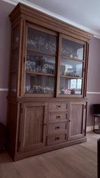 Mooie eiken vitrinekast, Huis en Inrichting, Ophalen, Zo goed als nieuw