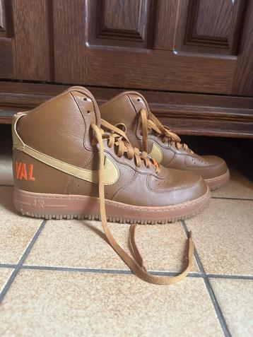 Nike Air Force 1 Downtown 45,5 Marron AF1 personnalisée  beschikbaar voor biedingen