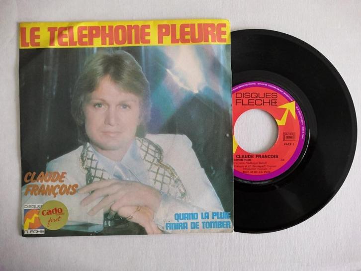 CLAUDE FRANCOIS - Le telephone pleure (45t), CD & DVD, Vinyles Singles, Neuf, dans son emballage, Single, Pop, 7 pouces, Envoi