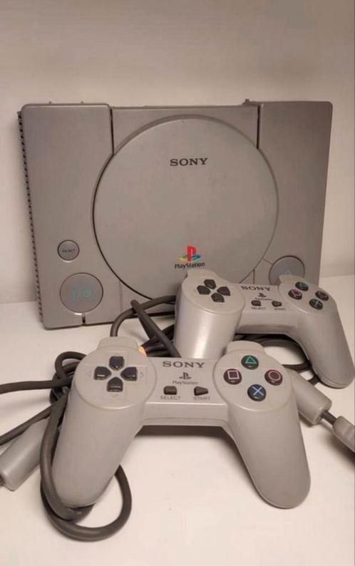 Ps1 met 2 controllers, Games en Spelcomputers, Spelcomputers | Sony PlayStation 1, Zo goed als nieuw, Met 2 controllers, Ophalen of Verzenden