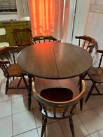 Keukentafel met 6 stoelen, Ophalen, Gebruikt, 4 tot 6 stoelen