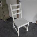 4 houten Nordvikenstoelen ikea, wit, Huis en Inrichting, Stoelen, Ophalen, Gebruikt, Wit