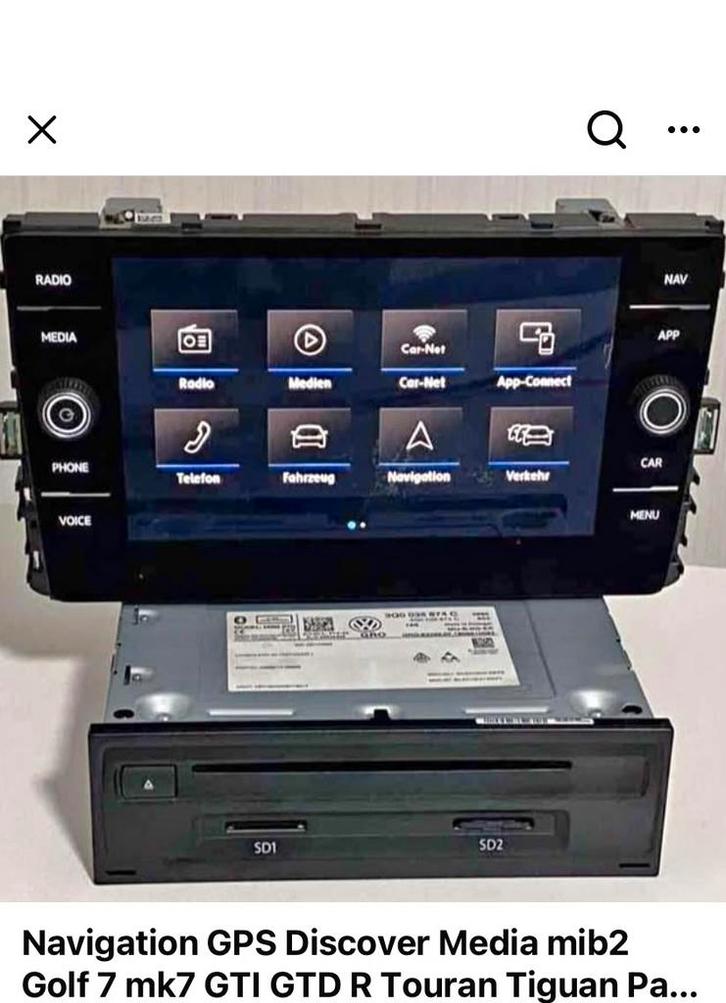 Ontdek Media mib2 GPS-navigatie, Auto diversen, Autoradio's, Zo goed als nieuw, Ophalen