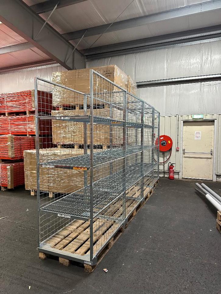 Caisse à palettes Wanzl 2200x1200x800mm - 4 pièces - EPAL, Articles professionnels, Aménagement de Bureau & Magasin | Entrepôt, Rayonnage & Stockage