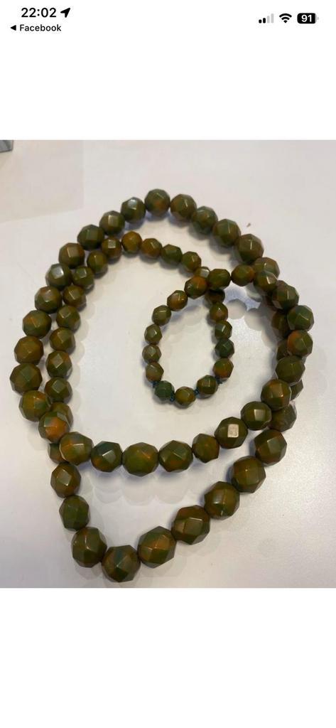 bakeliet ketting, Bijoux, Sacs & Beauté, Bijoux anciens, Enlèvement ou Envoi