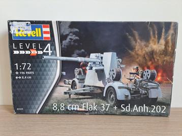 Revell 03325 - 8.8 cm Flak 37 + Sd.Anh.202 (1/72) beschikbaar voor biedingen