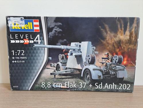 Revell 03325 - 8.8 cm Flak 37 + Sd.Anh.202 (1/72), Hobby en Vrije tijd, Modelbouw | Auto's en Voertuigen, Nieuw, Overige typen