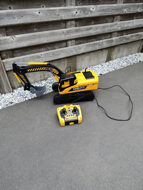 Dickie Toys Construction Mighty Excavator, Kinderen en Baby's, Speelgoed | Babyspeelgoed, Gebruikt, Met licht, Ophalen of Verzenden