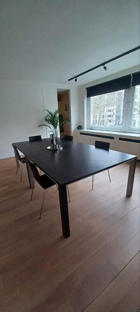 Moderne vierkante tafels incl. stoelen, Huis en Inrichting, Tafels | Eettafels, Zo goed als nieuw, 100 tot 150 cm, 100 tot 150 cm