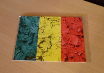 Postkaart met rood-geel-groene Reggae Vlag