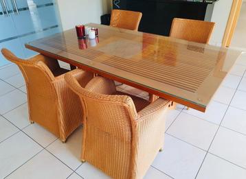 teaken tafel te koop