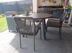 Prachtige Tuintafel SULLA 120 cm, Ophalen, 4 zitplaatsen, Eettafel, Aluminium