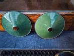 2 emaille lampekapjes (retro / antiek), Ophalen, Gebruikt, Retro / antiek / industrieel, Overige typen