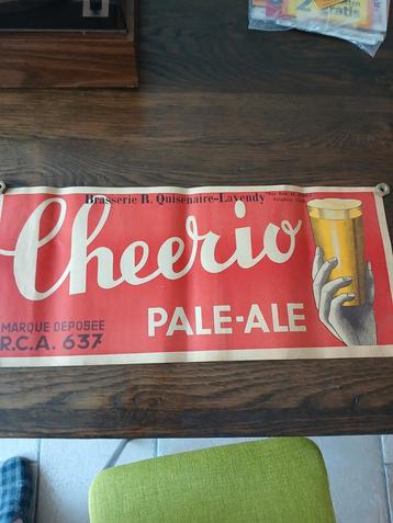 Zeer oude poster/affiche Cheerio pale ale  beschikbaar voor biedingen