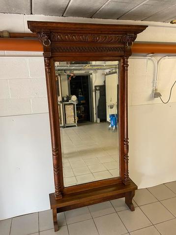 Prachtige mechelse spiegel met bankje.  beschikbaar voor biedingen