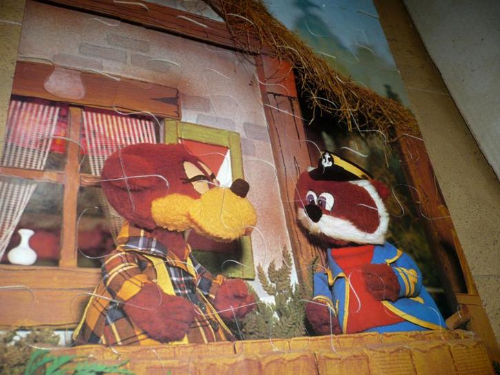 De Bereboot vintage reuzenpuzzel, Kinderen en Baby's, Speelgoed | Kinderpuzzels, Gebruikt, 2 tot 4 jaar, 10 tot 50 stukjes, Ophalen