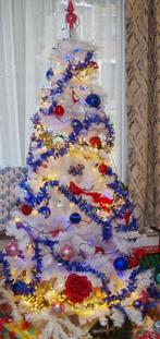 Witte kerstboom 165 cm, Enlèvement, Comme neuf