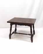 Massief houten tafel met uitschuifbaar blad, Ophalen, Gebruikt, Eikenhout, Tot twee personen