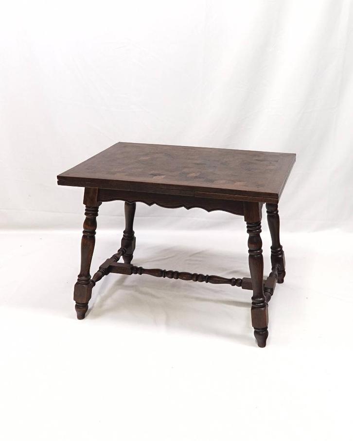 Table en bois massif avec plateau extensible, Maison & Meubles, Tables | Tables à manger, Utilisé, jusqu'à deux personnes, Rectangulaire