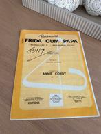 „Frida Oum Papa” bladmuziek — Annie Cordy — Vintage editie, Ophalen of Verzenden, Gebruikt, Artiest of Componist
