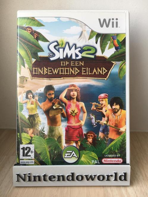 Sims 2 - Op Een Onbewoond Eiland (Wii), Games en Spelcomputers, Games | Nintendo Wii, Zo goed als nieuw, Ophalen of Verzenden