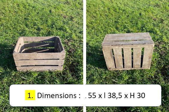 Caisses à fruits / Cageots en bois vintage, Divers, Lots de brocante, Utilisé, Enlèvement