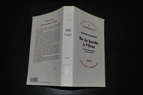 De la horde à l'Etat Essai de psychanalyse du lien social, Livres, Psychologie, Utilisé, Psychologie sociale, Enlèvement ou Envoi