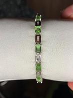 Zilveren armband met zultaniet edelstenen, Verzenden, Nieuw, Met edelsteen, Zilver