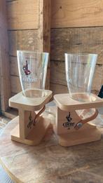 Bierglas la corne 2 stuks, Ophalen, Zo goed als nieuw